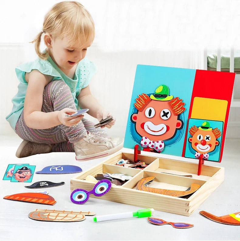 Puzzle montessori magnétique pour enfants