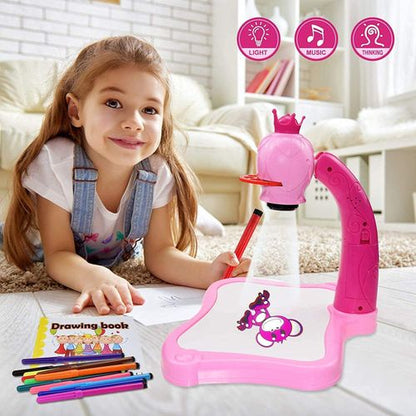 Table de dessin artistique pour enfants avec projecteur Led, tableau de peinture