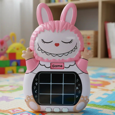 Jeu Électronique Tic-Tac-Toe – Labubu Rose ou Sonic Bleu– Jeu de Réflexion pour Enfant
