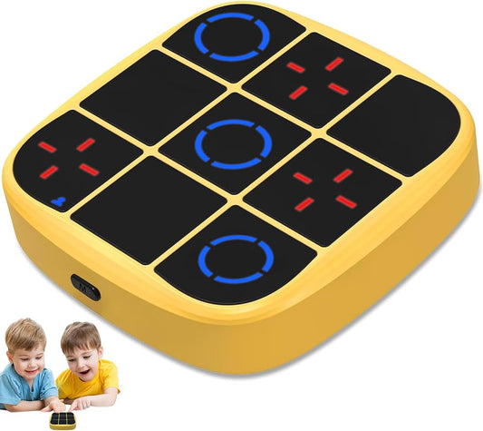 TIC-TAC-TOE-Jeu de Table Électrique Multifonctionnel 3 en 1 pour Famille, Exercice de Réflexion Montessori Caractéristiqu
