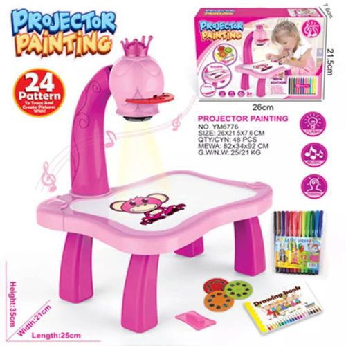 Table de dessin artistique pour enfants avec projecteur Led, tableau de peinture